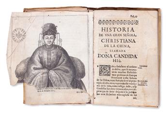 TRAVEL  COUPLET, PHILIPPE, S. J. Historia de una Gran Señora, Christiana de la China, llamada Doña Candida Hiù.  1691